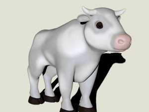 White bull 3D Model