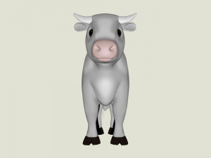 White bull 3D Model