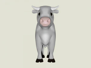 Toro bianco Modello 3D