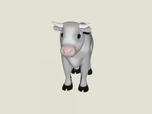 White bull 3D Model