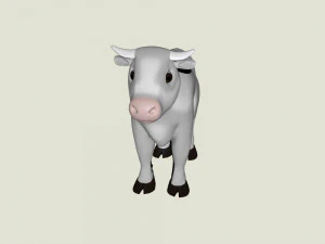 Toro bianco Modello 3D