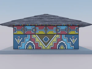 Ndebele Shop 3D Model