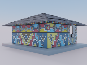 Ndebele Shop Model 3D