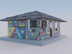 Ndebele Shop 3D Model