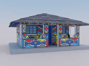 Ndebele Shop Model 3D