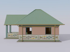 African Rural Clinic 3D Model