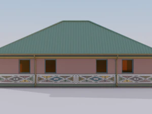African Rural Clinic 3D Model