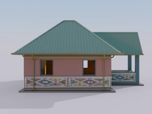 African Rural Clinic 3D Model