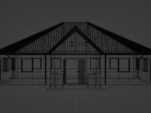African Rural Clinic 3D Model