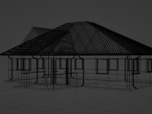 African Rural Clinic 3D Model