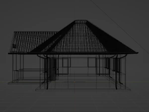 African Rural Clinic 3D Model