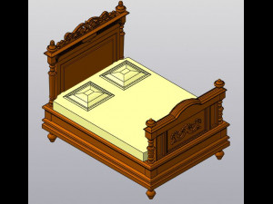 antique bed 3D Model