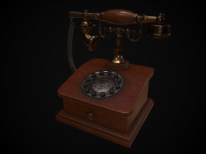 retro phone 3D Модель