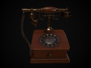 retro phone 3D Модель