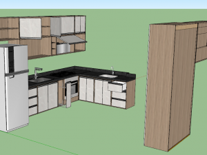 kitchen furniture set 3D Model
