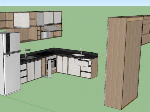 kitchen furniture set 3D Model