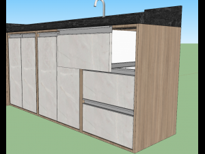 kitchen furniture set 3D Model