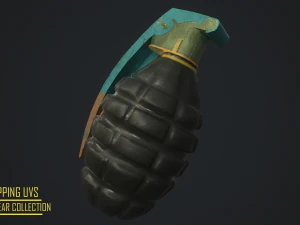 gameready- grenade asset collection 3D Model