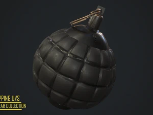 gameready- grenade asset collection 3D Model