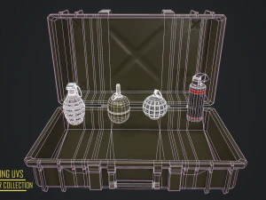 gameready- grenade asset collection 3D Model