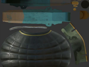 gameready- grenade asset collection 3D Model