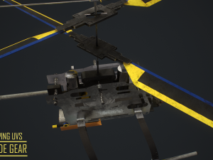 gameready- rc spy helicopter 3D Model