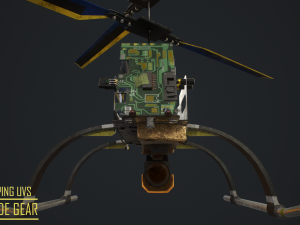 gameready- rc spy helicopter 3D Model