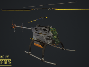 gameready- rc spy helicopter 3D Model