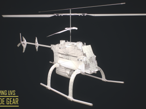 gameready- rc spy helicopter 3D Model