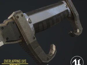 gameready - lâmina curva moderna Modelo 3D