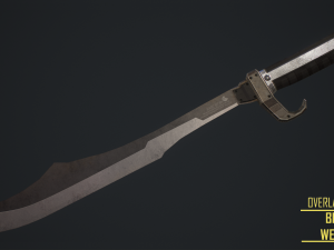 gameready- modern curved blade 3Dモデル