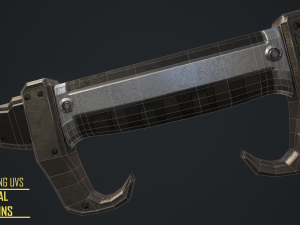 gameready- modern curved blade 3Dモデル