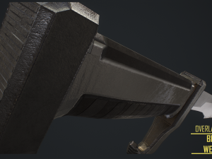 gameready- modern curved blade 3Dモデル