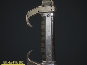 gameready- modern curved blade 3Dモデル