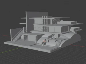 современный дом 3D Принт Модель