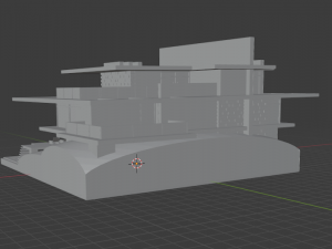 modern house 3D प्रिंट मॉडल