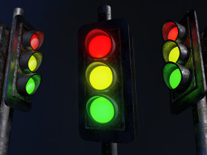 Traffic Lights Modello 3D