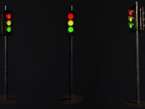 Traffic Lights Modelo 3D