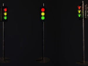 Traffic Lights 3D Model