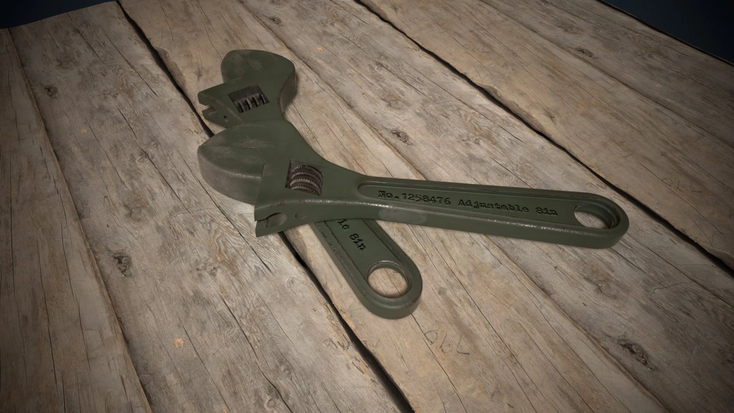 AdjustableWrench 3D Model .c4d .max .obj .3ds .fbx .stl .blend 