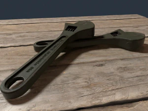 AdjustableWrench 3D Model
