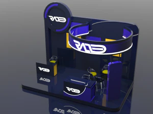 barraca de exposi&ccedil;&atilde;o Modelo 3D