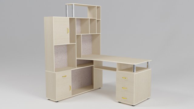Computer desk 3D 모델 .c4d .max .obj .3ds .fbx .stl .blend 