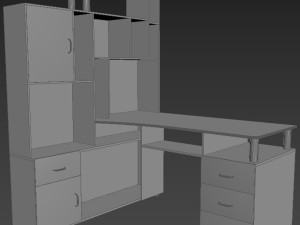 Computer desk 3D 모델