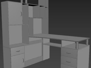 Computer desk 3D Model