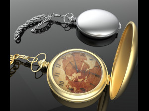pocket watch Model 3D
