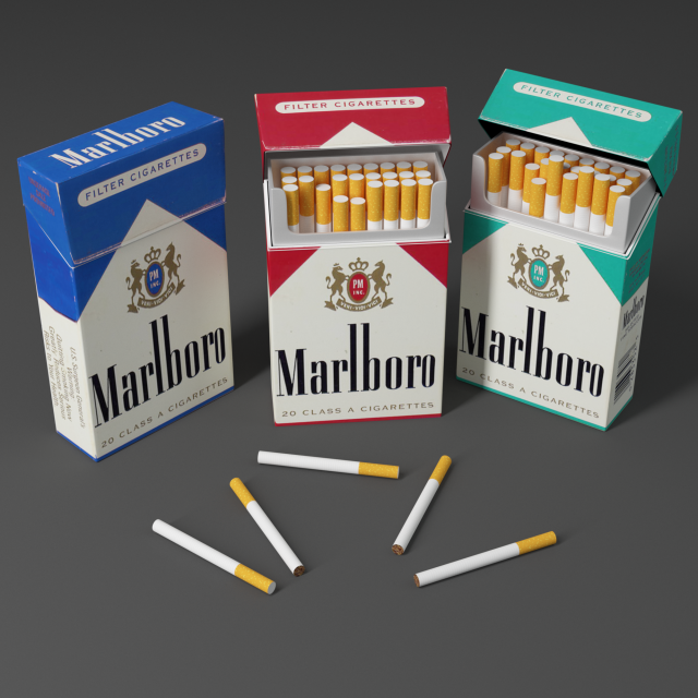 cigarette 3D Модель .c4d .max .obj .3ds .fbx .stl .blend 