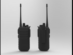 bullets handcuff walkie talkie Modelo 3D