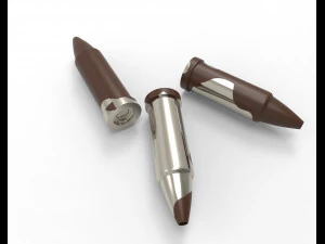 bullets handcuff walkie talkie 3D Model