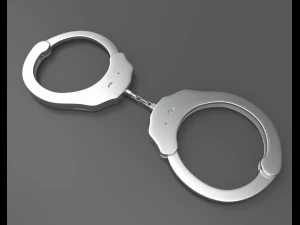 bullets handcuff walkie talkie 3D Model